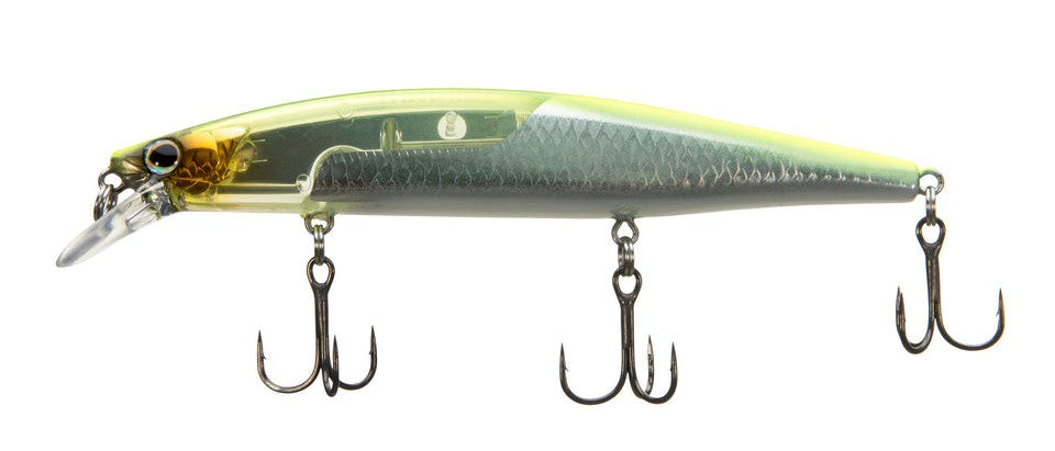 Head Hunter Crappie Diver Jerk Bait in Chartreuse Black Scale Head Hunter Crappie Diver Jerk Bait in Chartreuse Black Scale