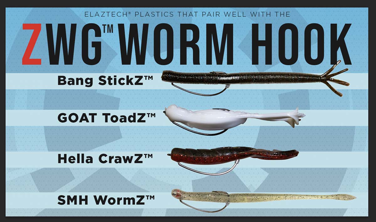 best hook for plastic worm fishing Z-Man ZWG Worm Hooks