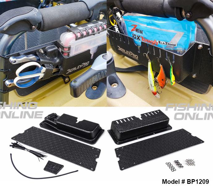 BerleyPro Hobie Pro Angler Vantage Bro Side Seat Organizers Complete Kit (Tool Holder On Left with Jig Bro On Right) X2 Adapters