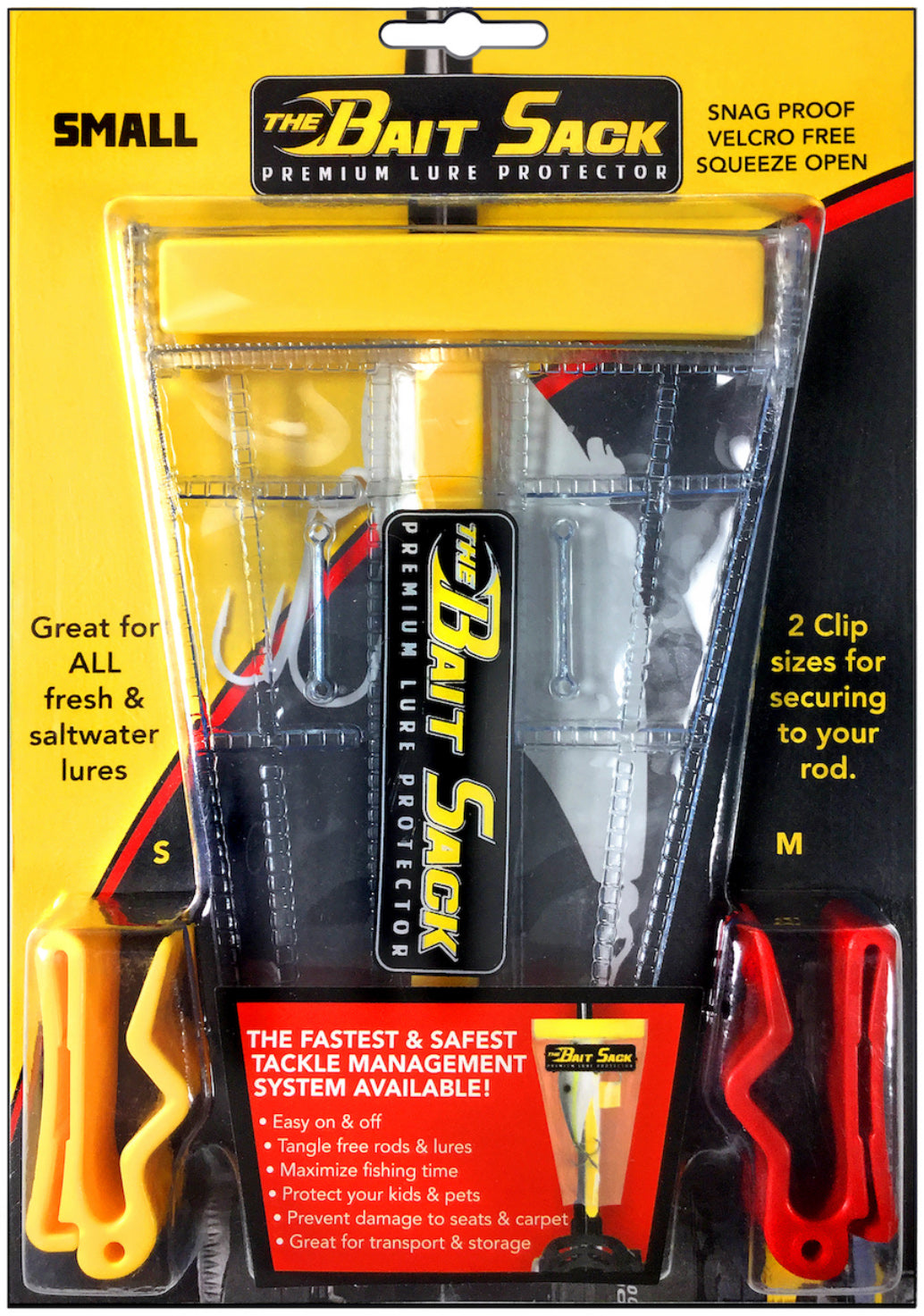 cal coast fishing black out bait sack lure protector TackleWorkz (Cal Coast Fishing) Bait Sack Lure Protector (Small / Clear)