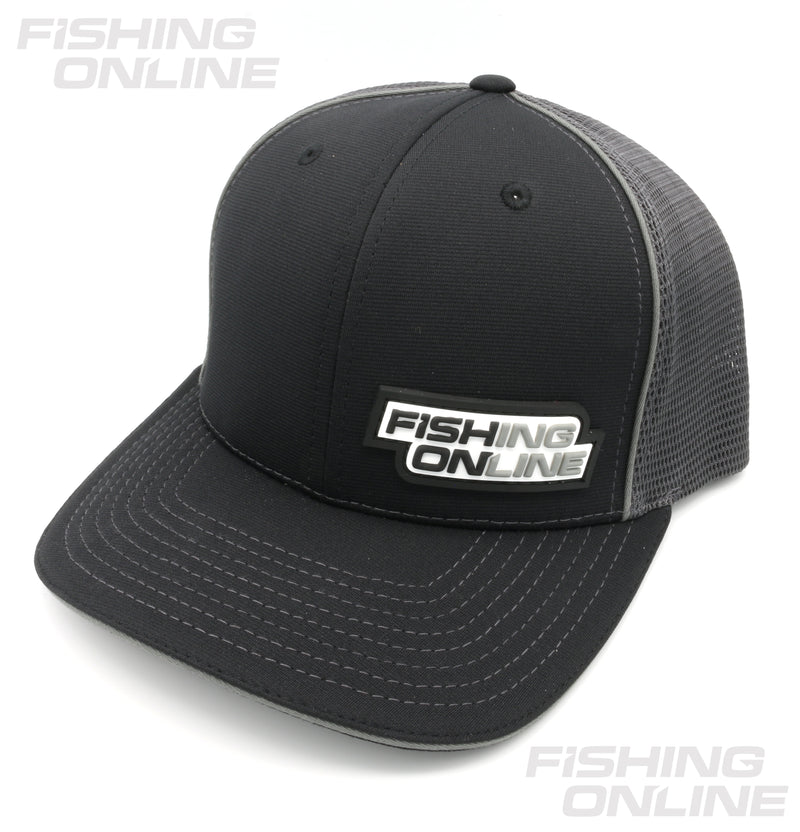 Fishing Online Flexfit Hat L/XL Black