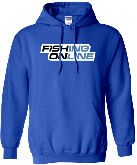 Fishing Online Logo Hoodie Royal - M