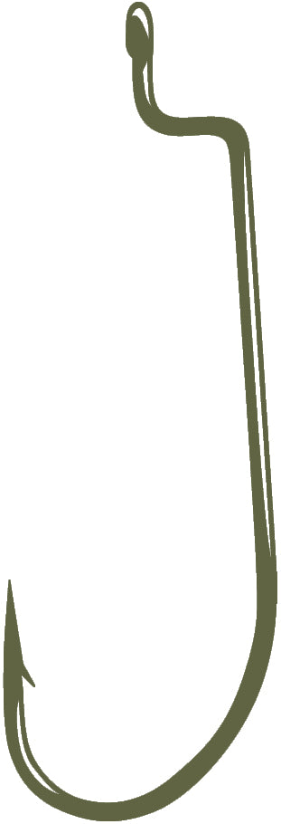 bronze fishing hooks Gamakatsu Worm Hook Offset