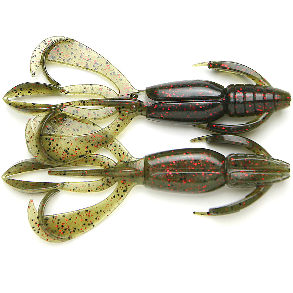 crazy new fishing lures Keitech Crazy Flapper Green Pumpkin / 3.6"