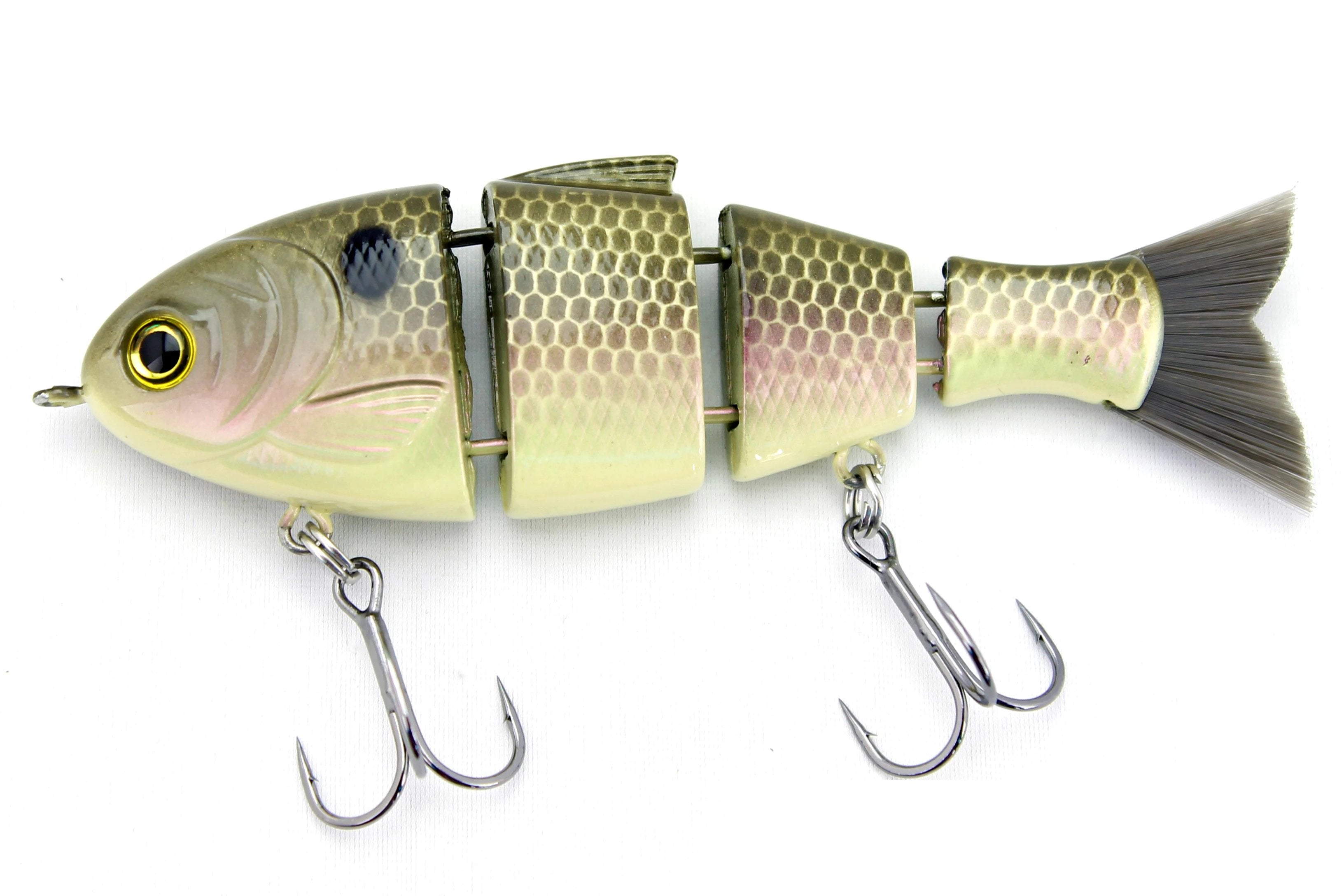 bab fishing lure Bucca Baby Bull Shad Swimbait 3.75" Gizzard Shad