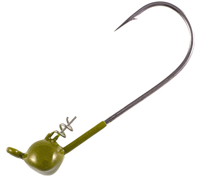 dickes spot shakey head fishing leaded hooks Owner Ultrahead Shaky Head 3/32oz Green Pumpkin