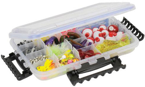 full size waterproof plano tackle box Plano Waterproof Stowaway Utility Box, Clear