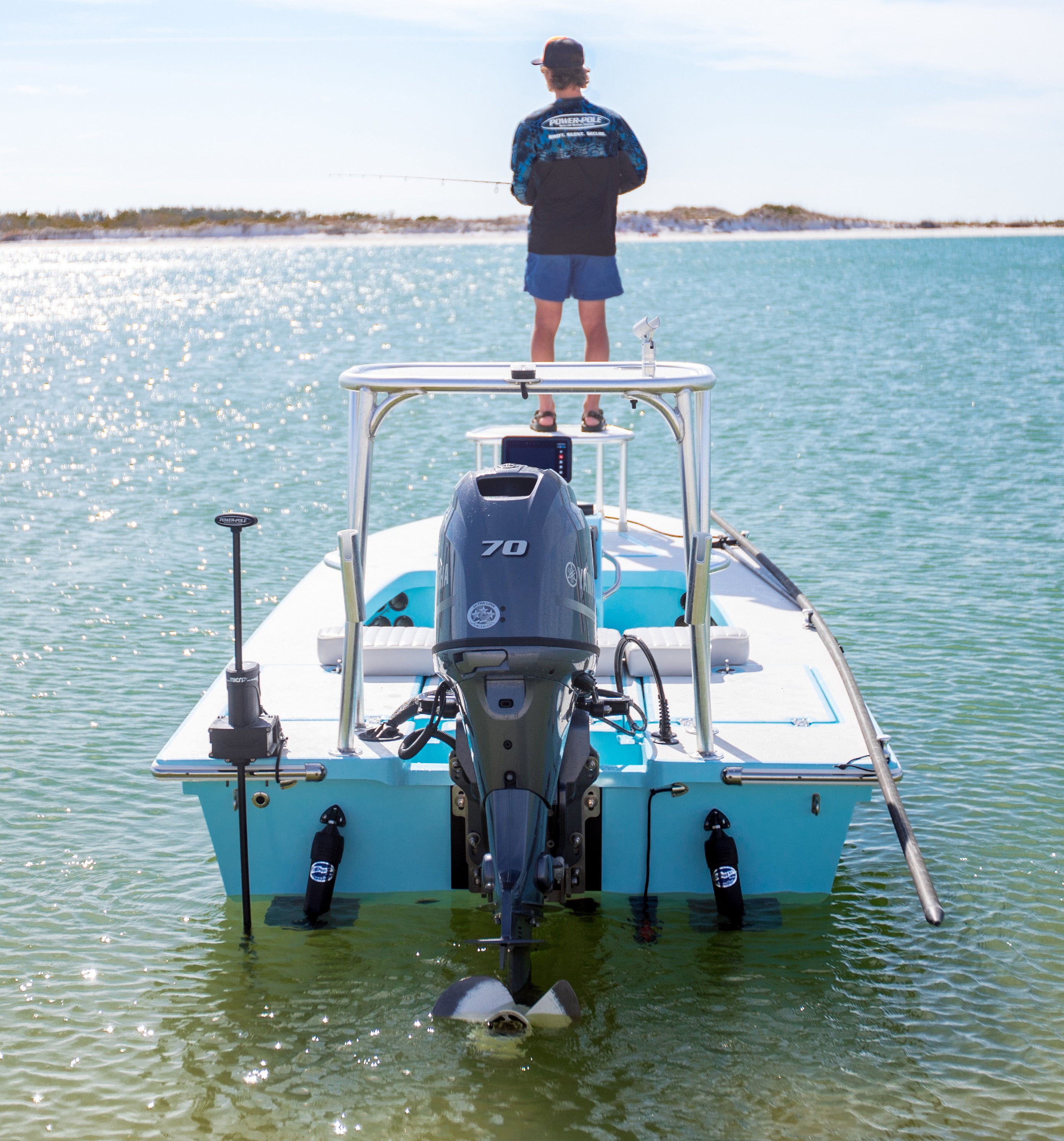china fishing pole anchor Panther 12' King Pin - 2-Piece And the only one with User Power-Pole Micro Shallow Water Anchor