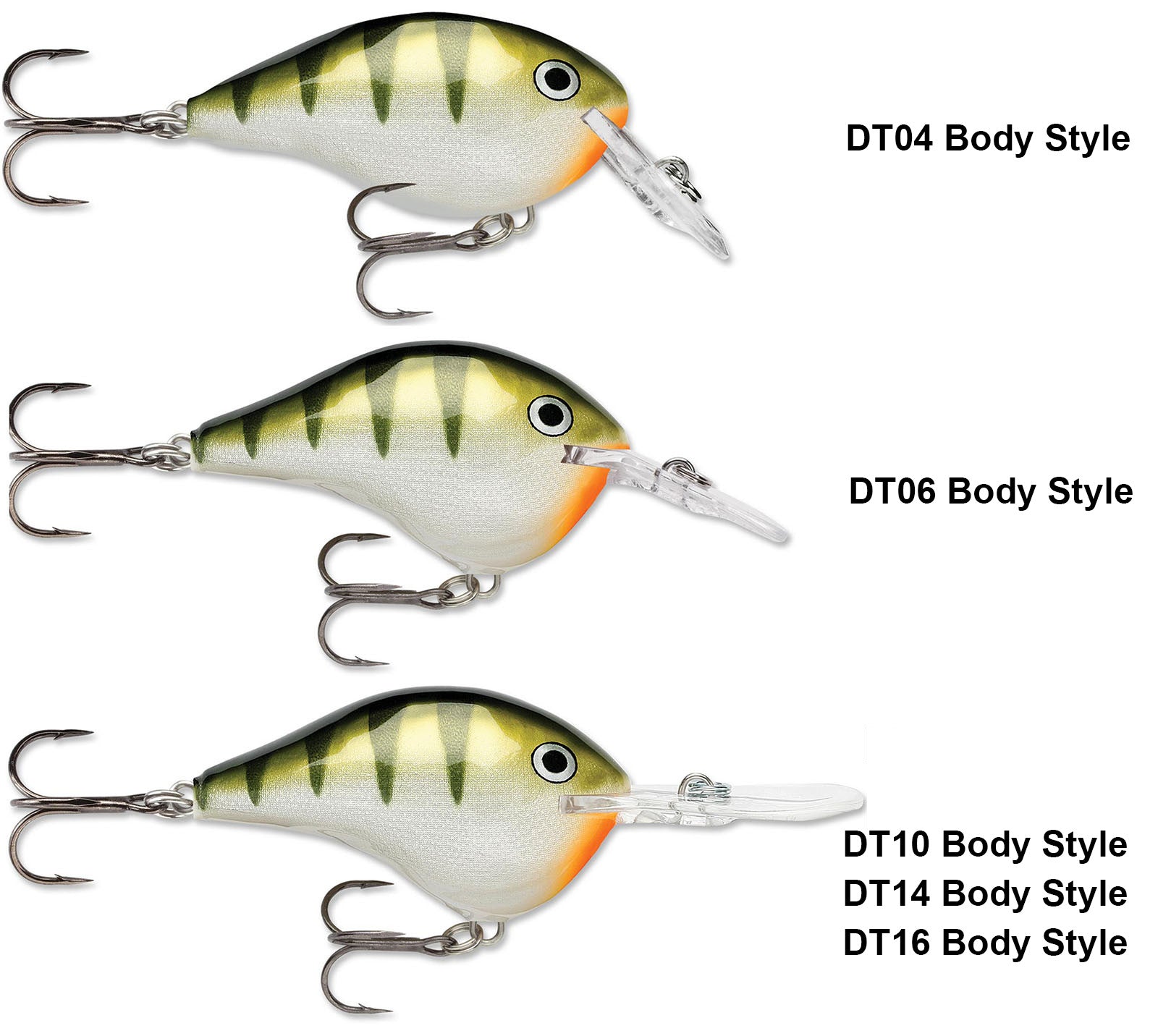 Rapala DT (Dives-To) Series Crankbaits Rapala DT (Dives-To) Series Crankbaits
