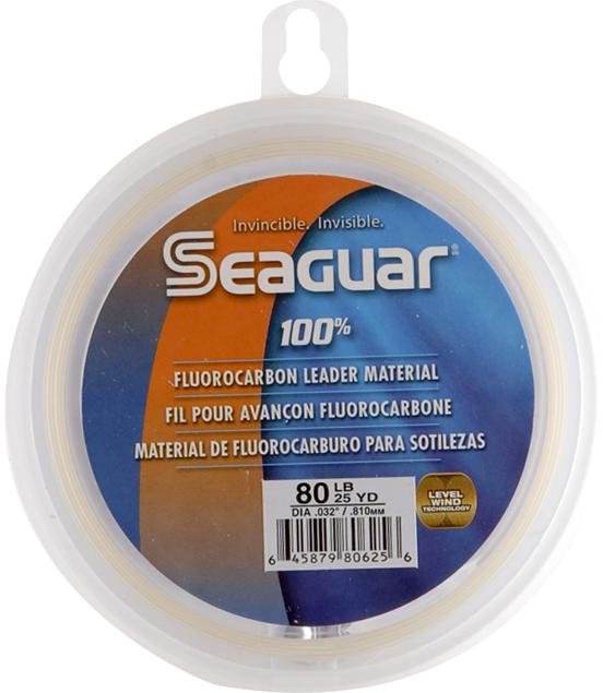 Seaguar Fluoro Premier 100% Fluorocarbon Fishing Line (DSF), 25-50Yds,  12-170Lbs Line/Weight, Clear