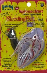 Strike King Bleeding Bait Spinnerbait - 3/8 oz - Bleeding White