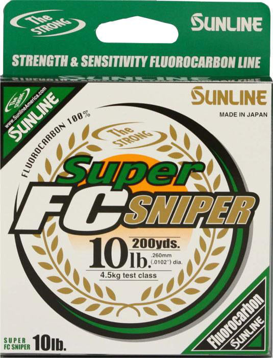 Sunline 63038906 Super FC Sniper Fluorocarbon Line 5lb 200yd