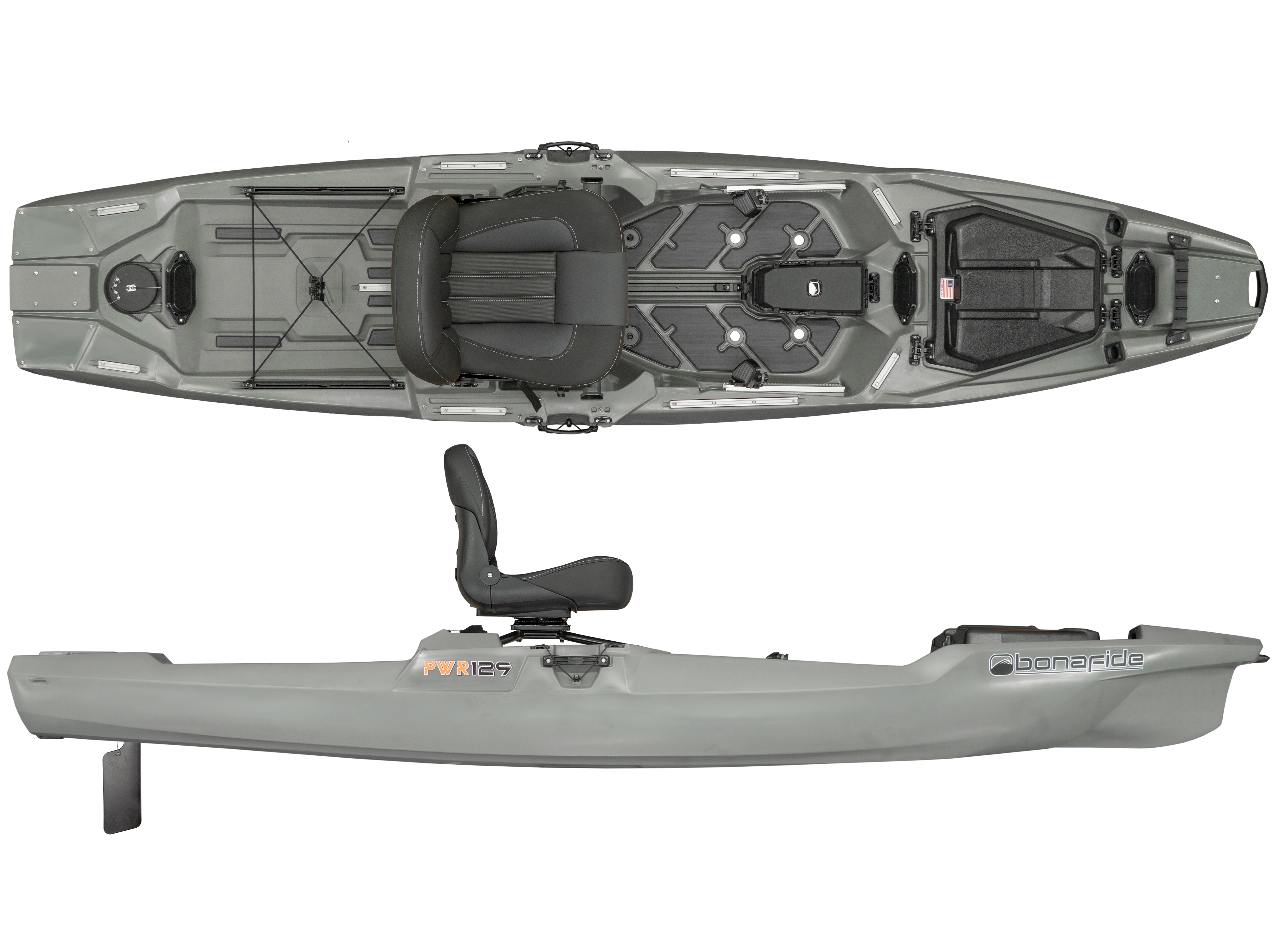 Bonafide Power PWR129 Pro Fishing Kayak [Top Gun]