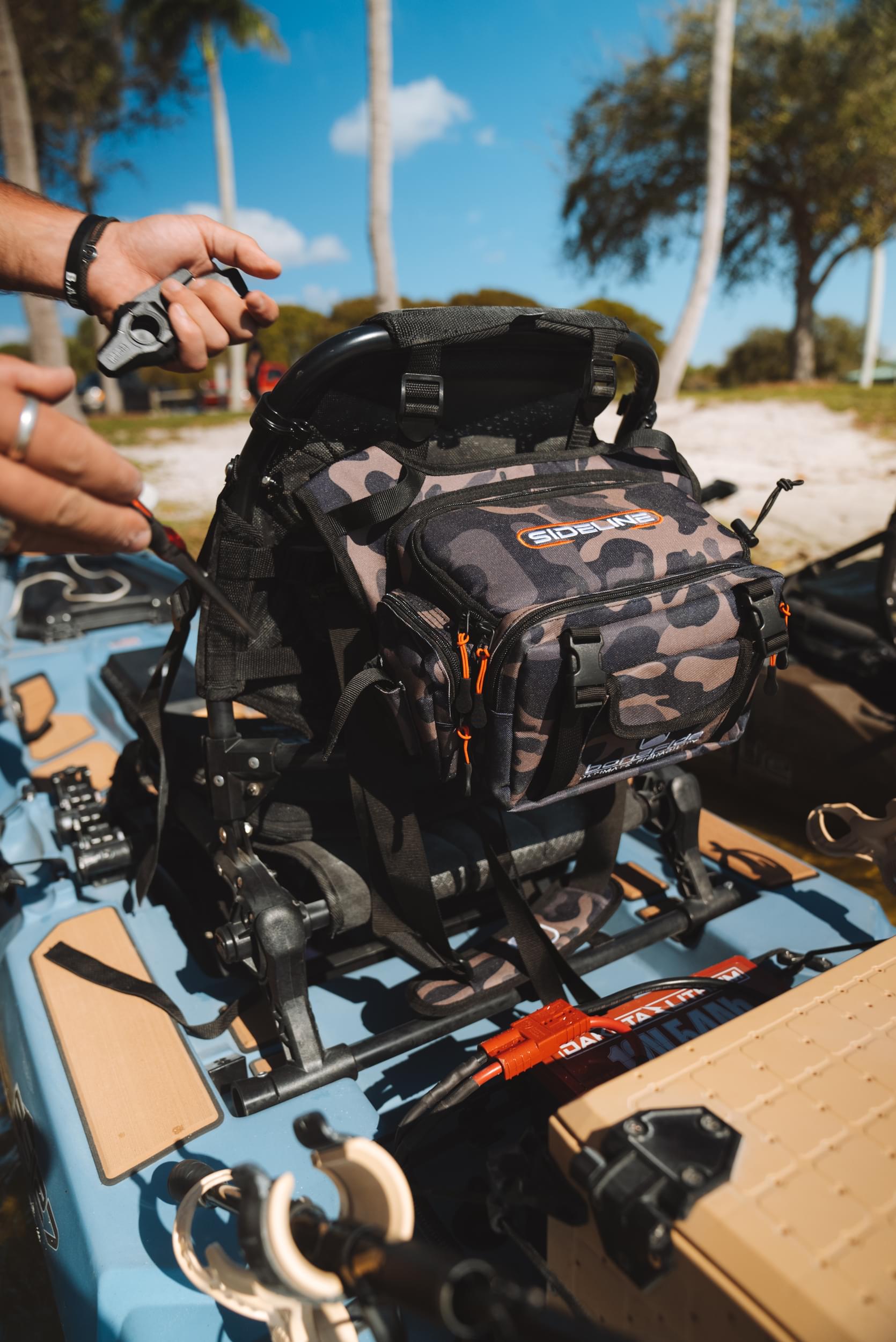 canoe fishing tackle bag Bonafide Sideline Series Fishing Bags