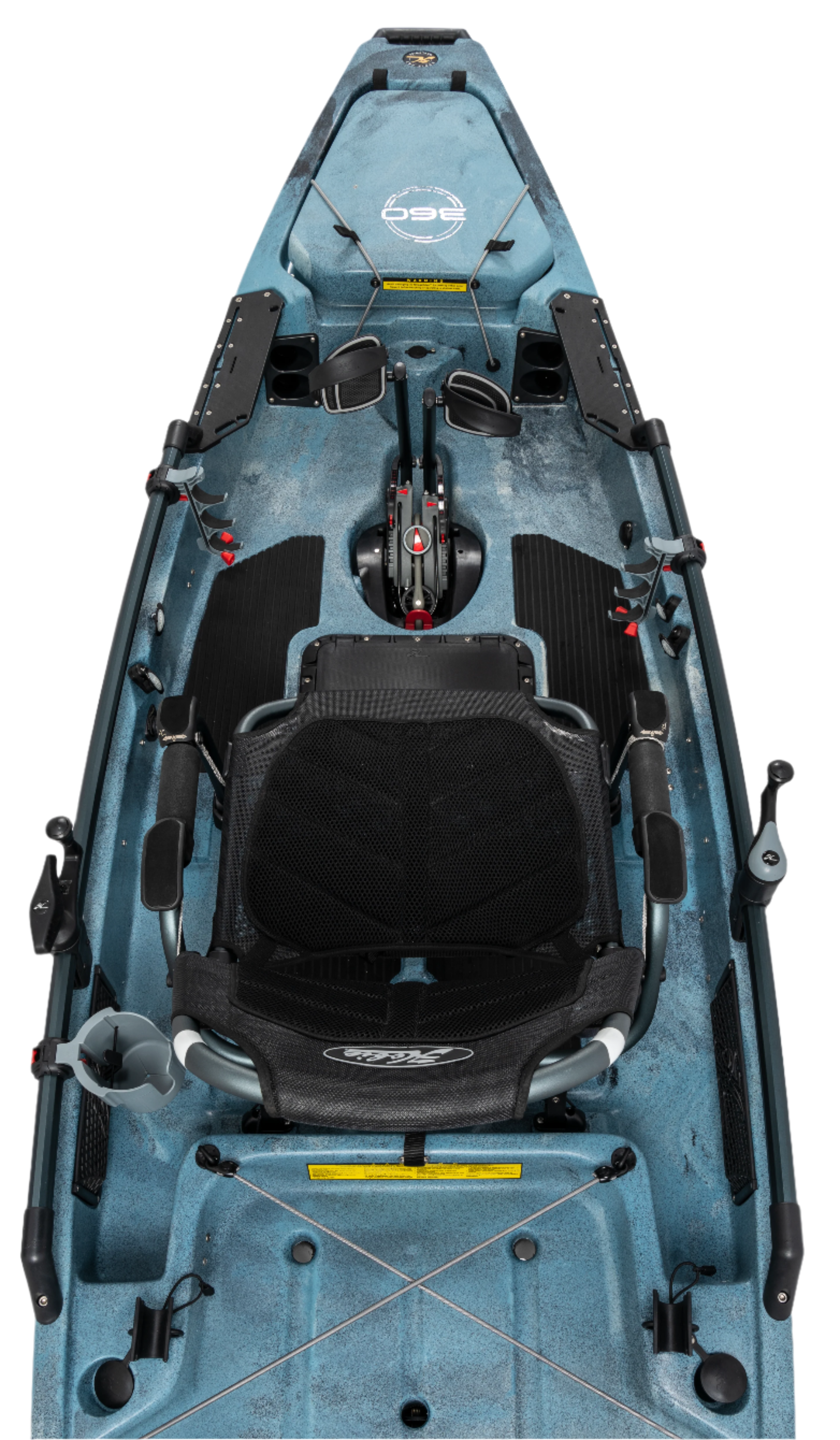 hobie tackle gear box pro angler 14 With 360XR Drive Kayak, Campfire Camo Trailhead Paddle Shack wide beam allows for long days on the water Hobie Mirage Pro Angler 12