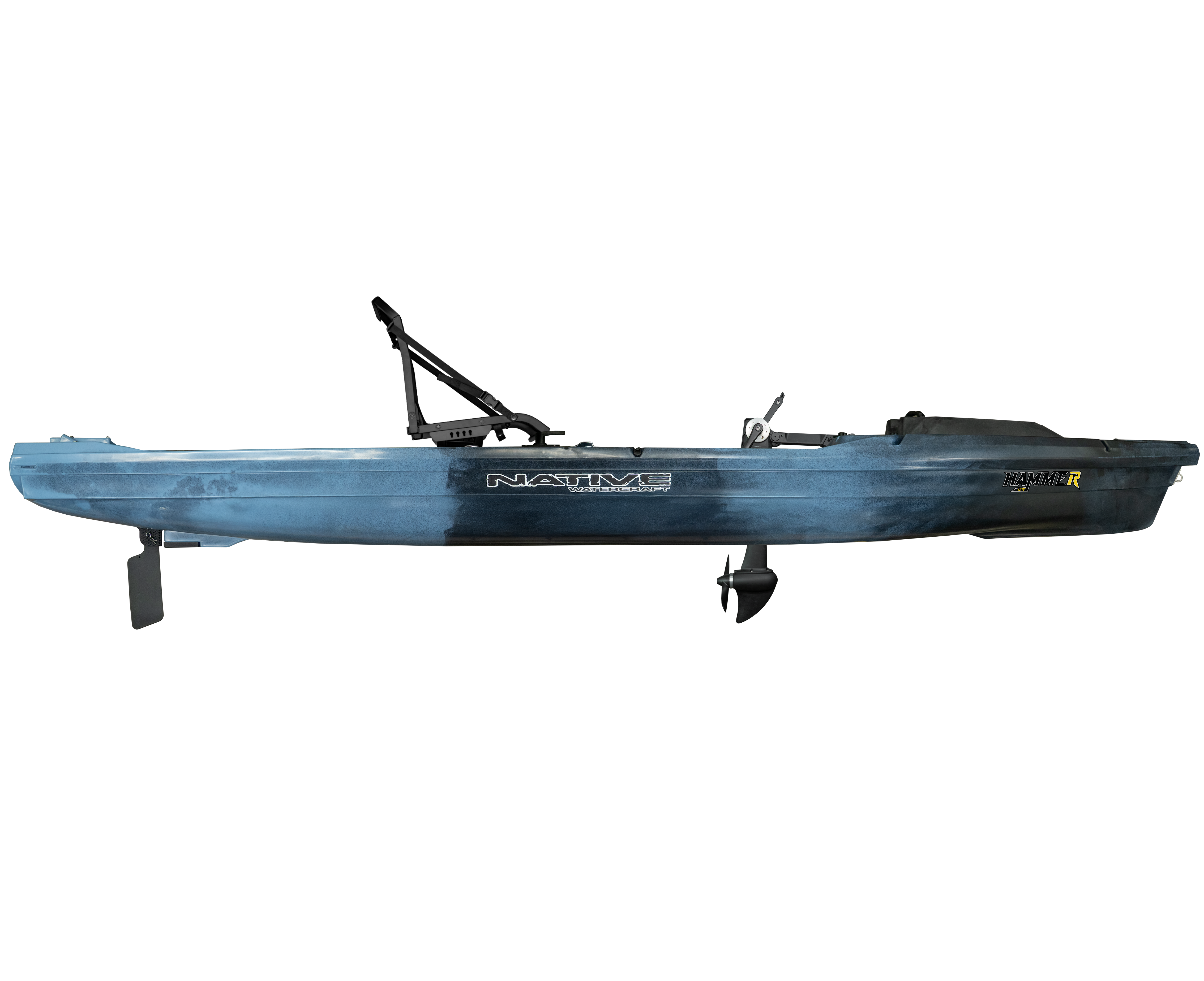 Native Watercraft Hammer Propel 1210 Fishing Kayak [Wavestrike Side View]