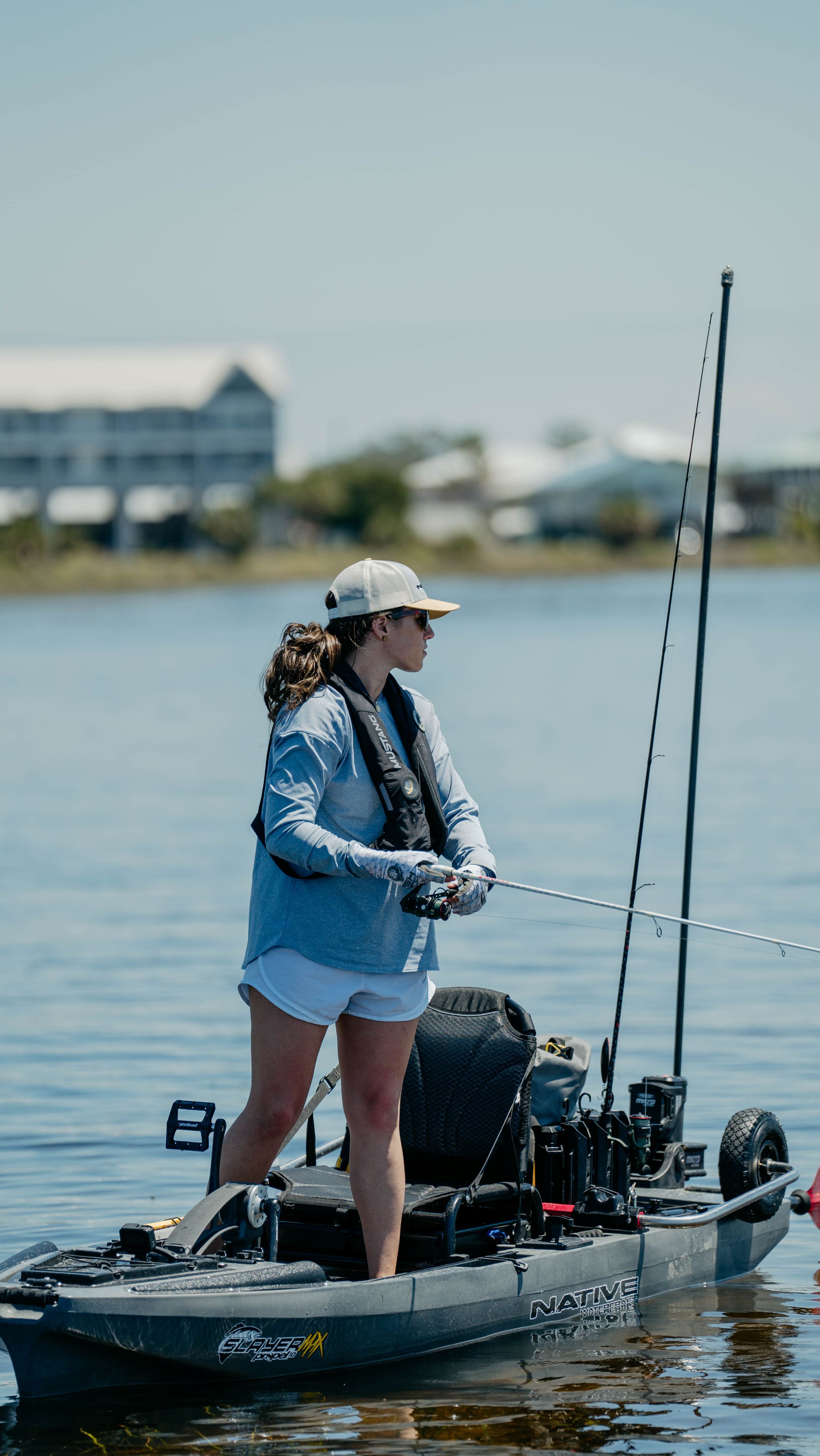 Native Watercraft Slayer Propel MAX 10 Fishing Kayak [Grey Goose - Lifestyle 4]