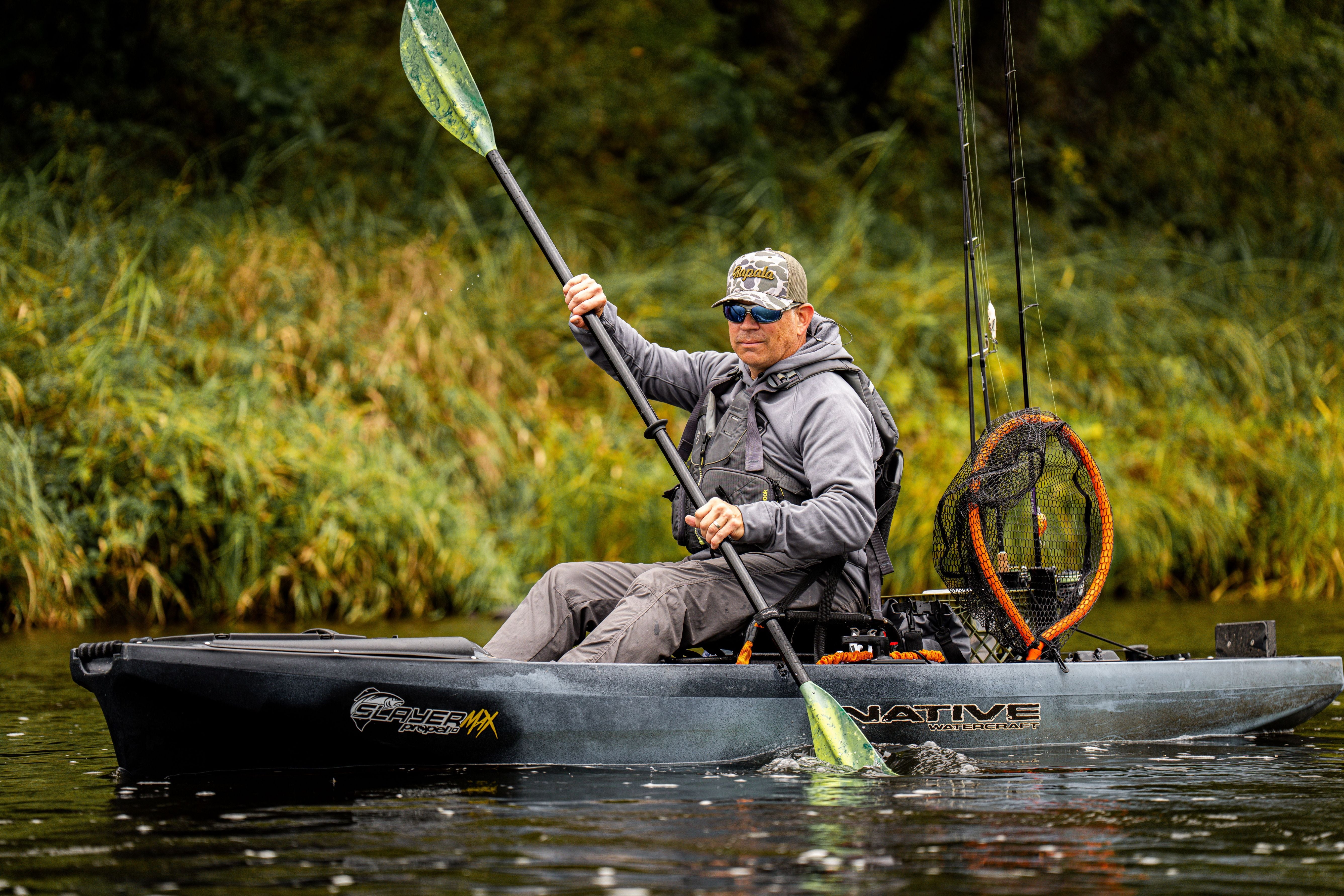 Native Watercraft Slayer Propel MAX 10 Fishing Kayak [Grey Goose - Lifestyle 6]