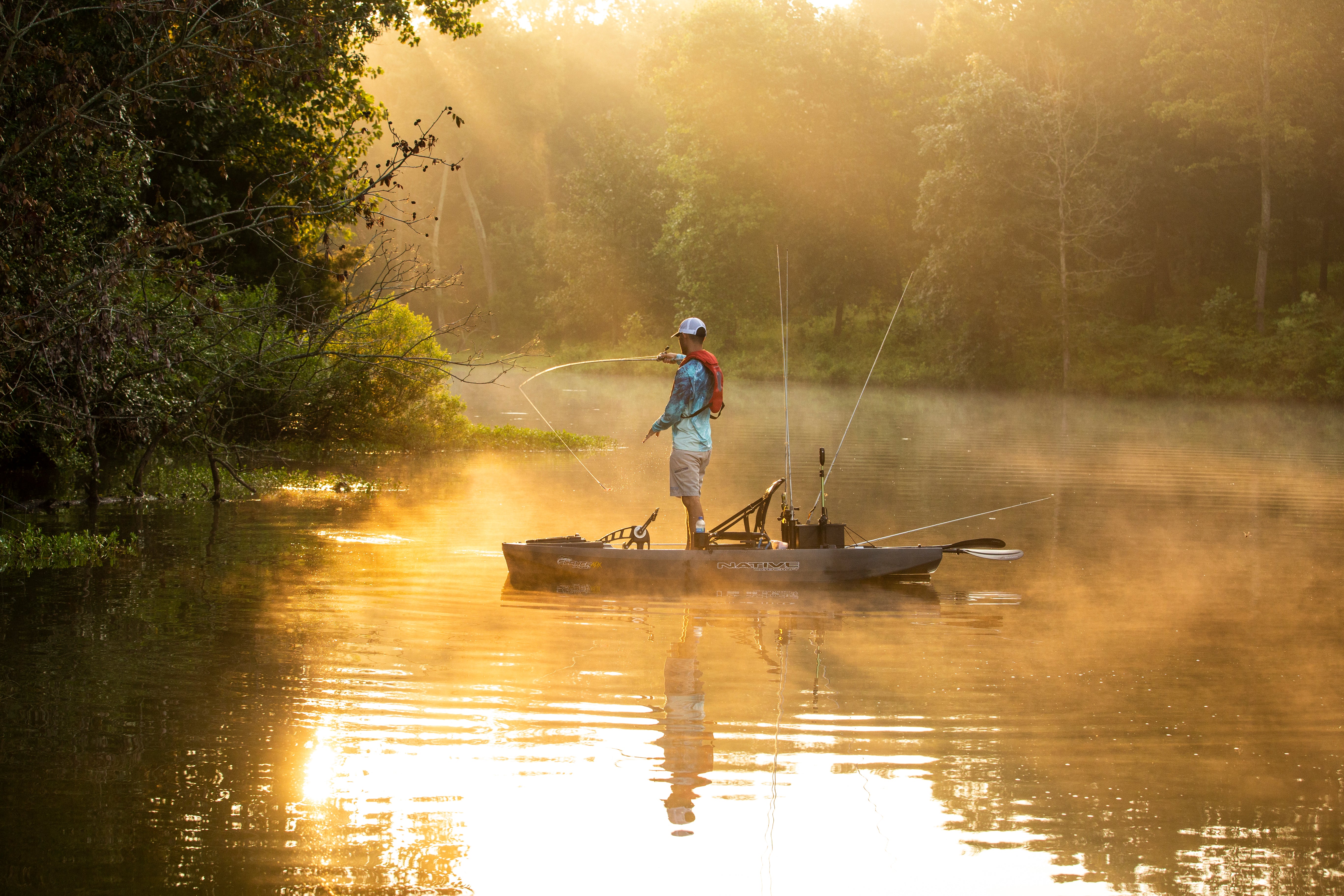 Native Watercraft Slayer Propel MAX 10 Fishing Kayak [Grey Goose - Lifestyle]