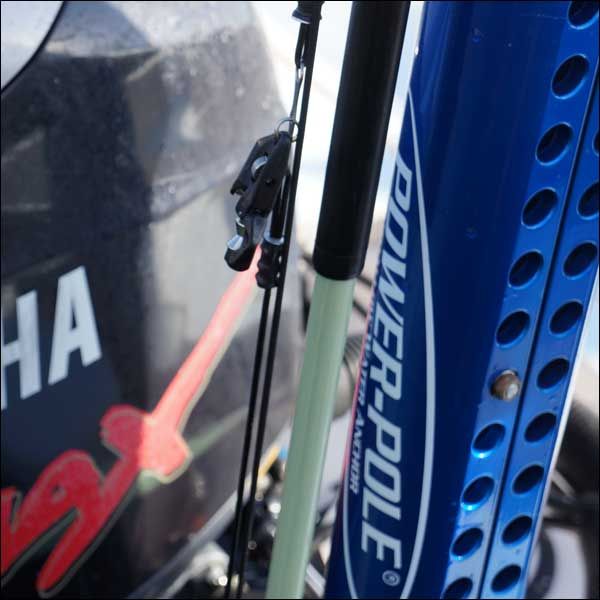 downrigger fishing pole Power-Pole Anchor Downrigger Attachment