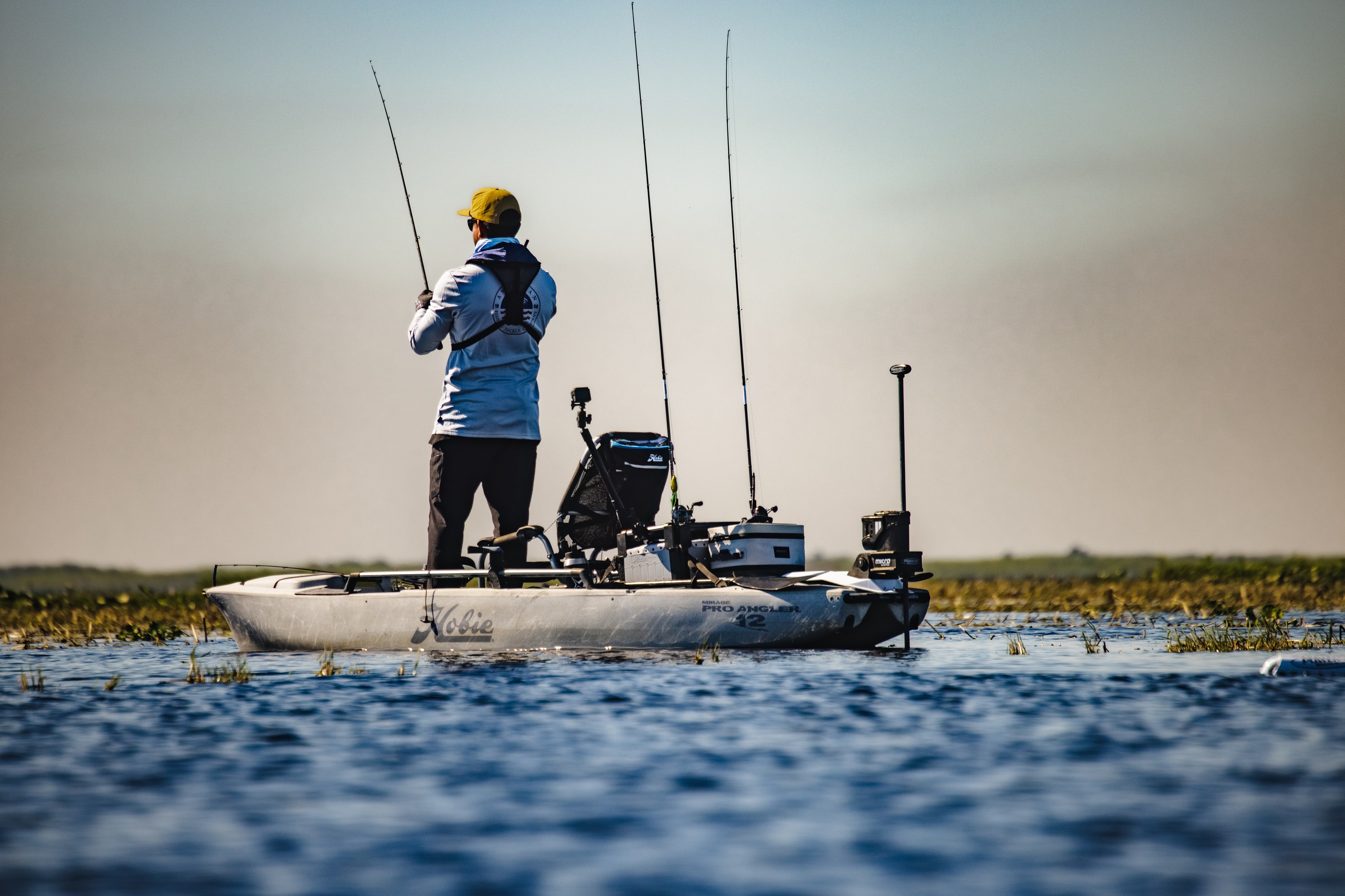 compact fishing pole kayak JL Marine Power-Pole Micro Anchor Drive Unit