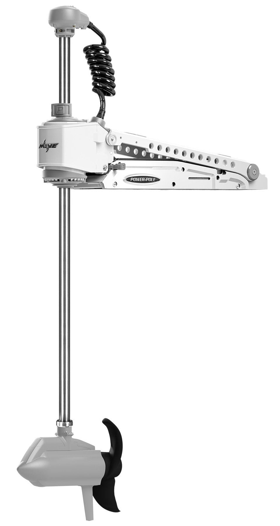 Power-Pole Move ZR Scissor Trolling Motor, 45 Shaft - White
