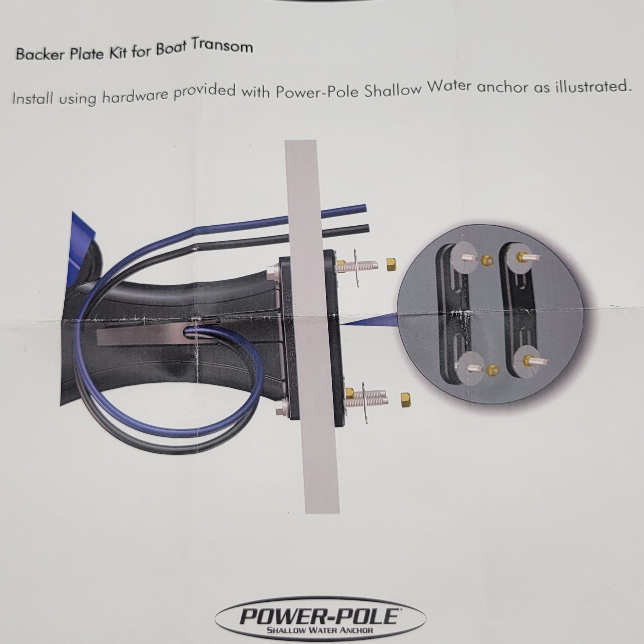 Power-Pole Transom Backing Plate Kit [Example]