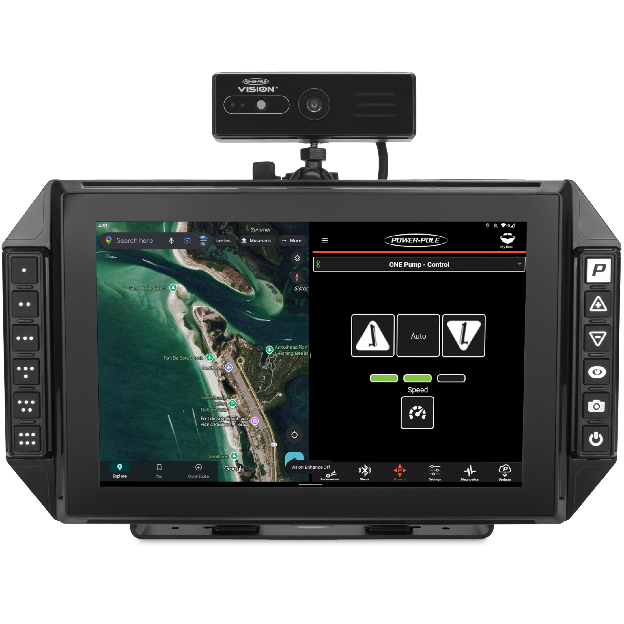 Power-Pole VISION Marine Infotainment Center