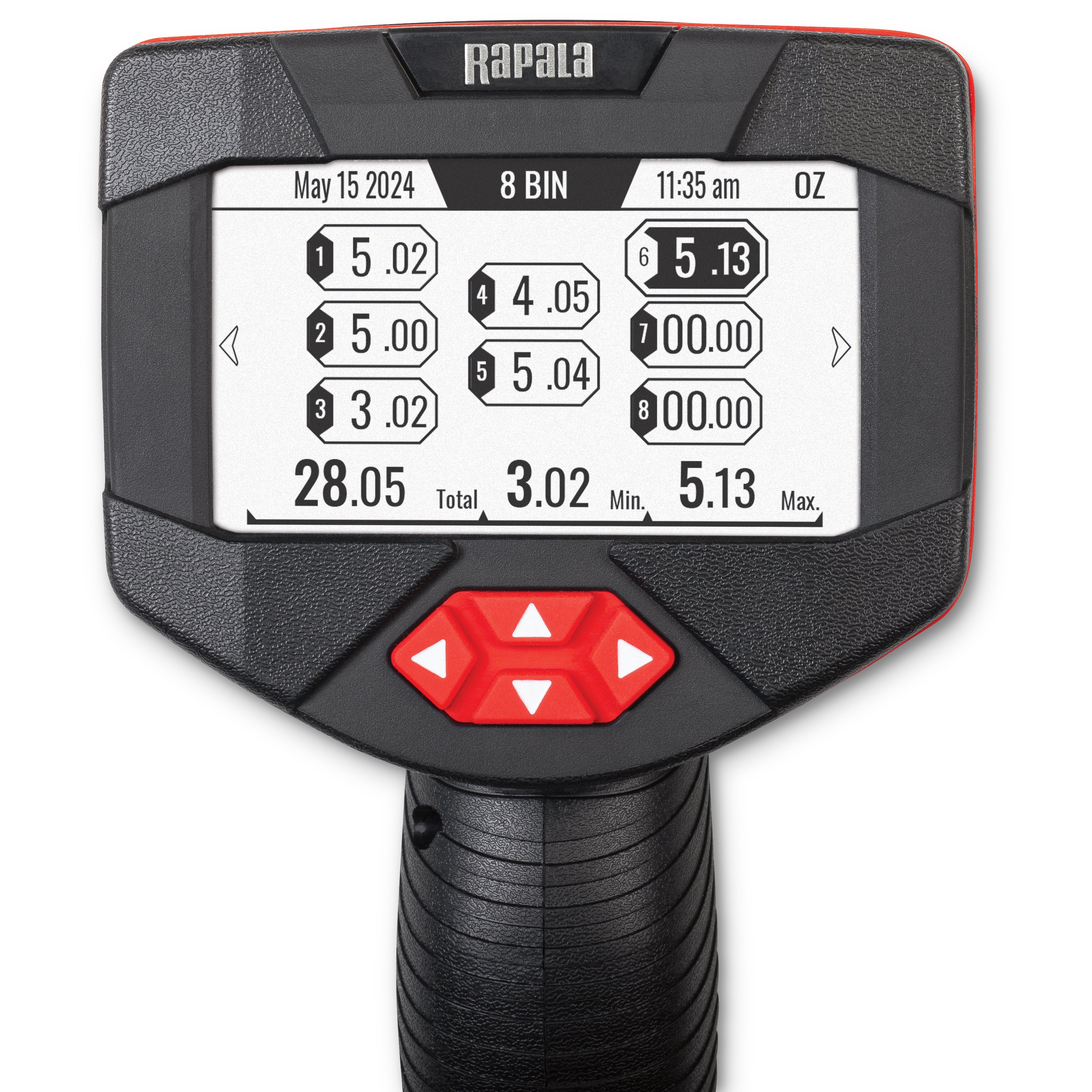 Rapala High Vis 20lb Digital Scale [Screen Storage Bins]
