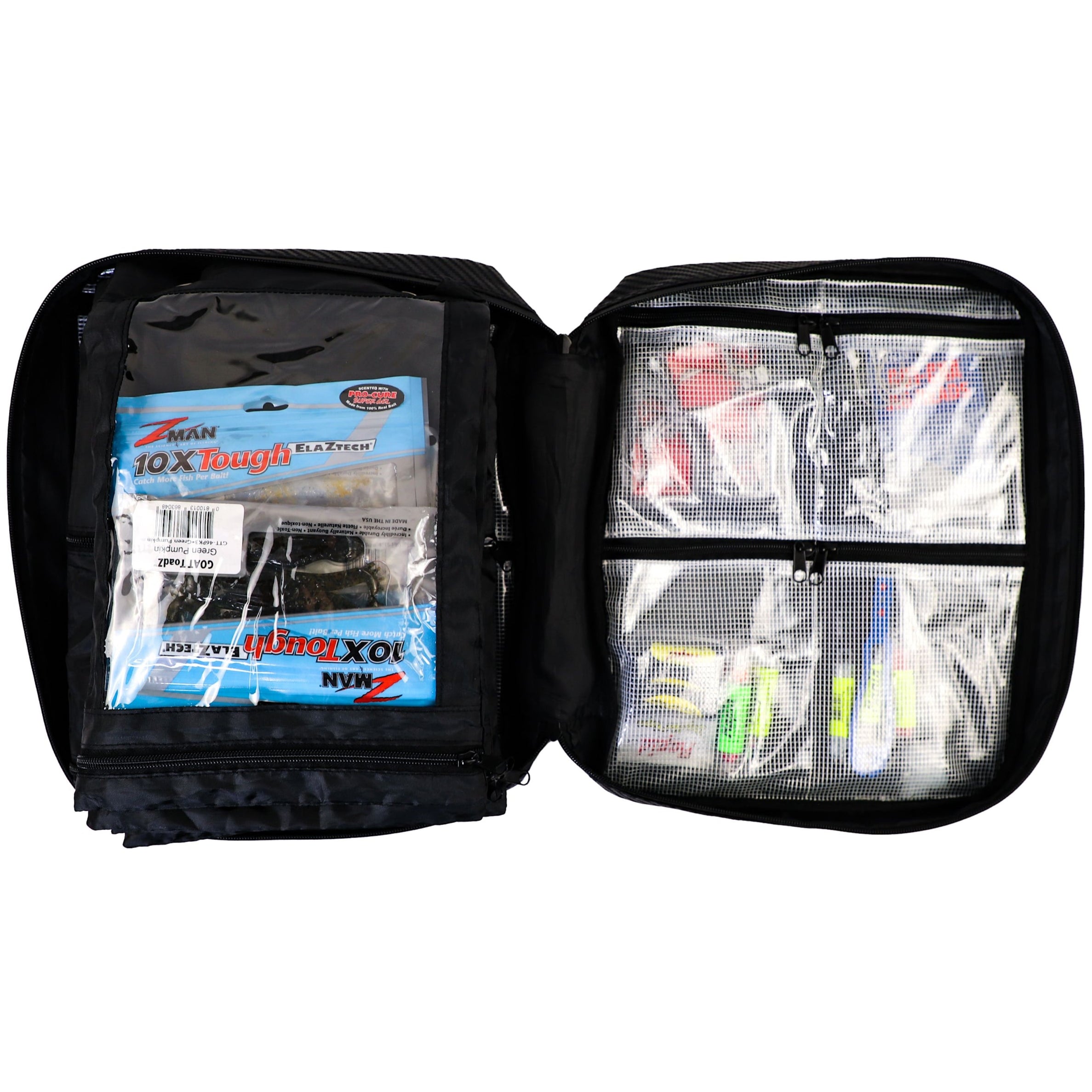 Heavy Duty Soft Plastic Lure Binder Bag 10 PVC Pockets, Waterproof Tackle Storage Heavy Duty Soft Plastic Lure Binder Bag 10 PVC Pockets, Waterproof Tackle Storage