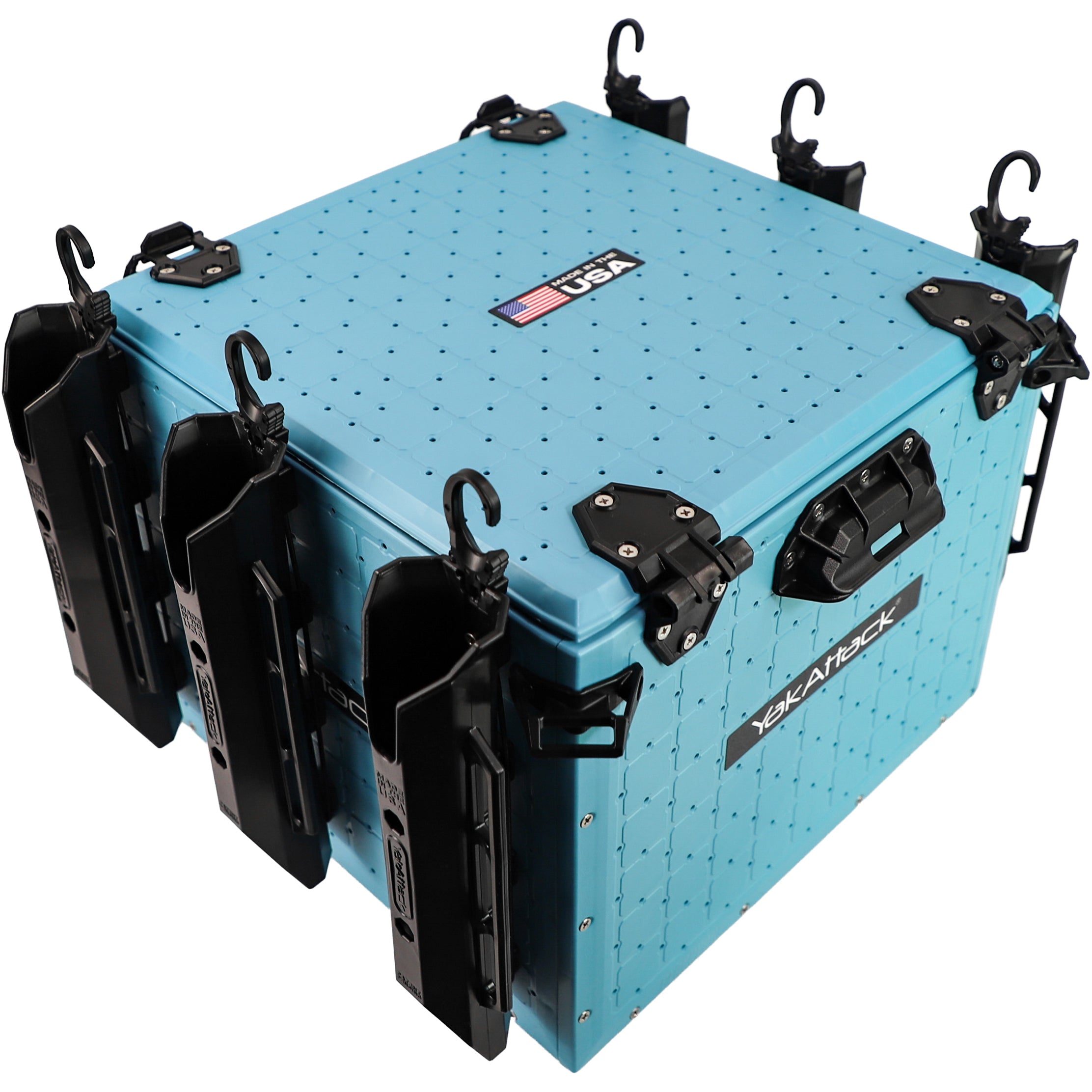 YakAttack BlackPak Pro Kayak Fishing Crate [16" x 16" Jetty Blue]