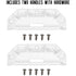 YakAttack BlackPak Pro ShortStak 2 Handles with Hardware – color upgrade kit - white