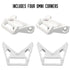YakAttack BlackPak Pro ShortStak 4 Omni Corners – color upgrade kit - white