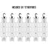 YakAttack BlackPak Pro ShortStak 6 TetherTubes – color upgrade kit - white
