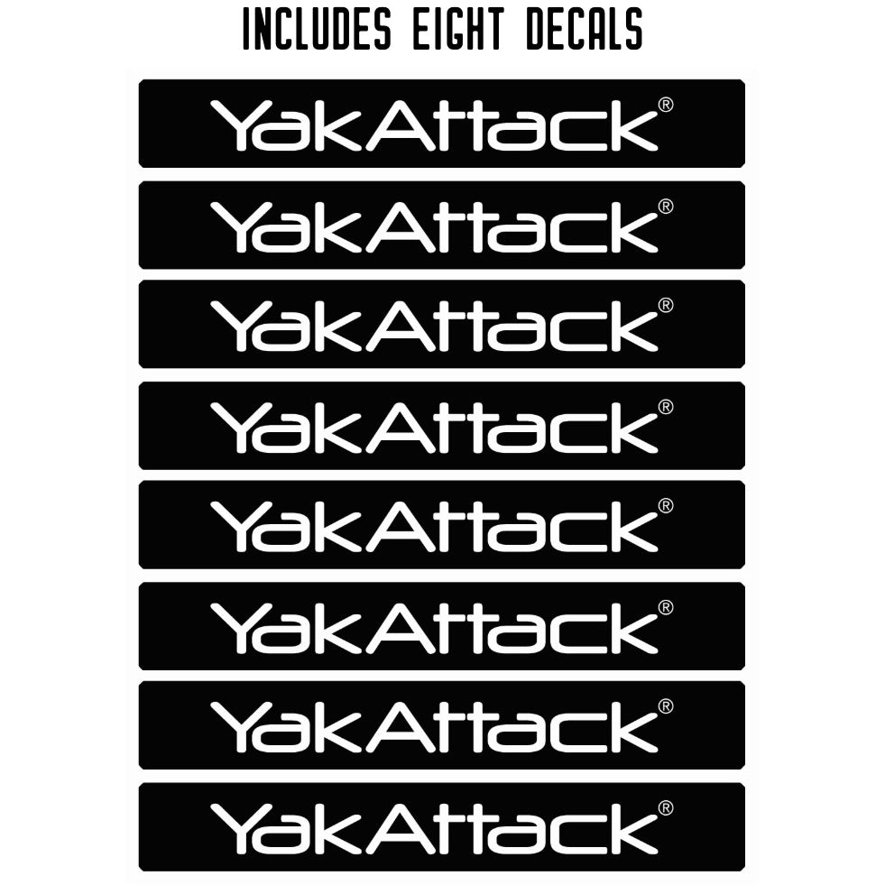 YakAttack BlackPak Pro ShortStak 8 Decals – color upgrade kit - white