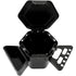 YakAttack Cup Holder Pro Fully Loaded Package Open Lid- Black
