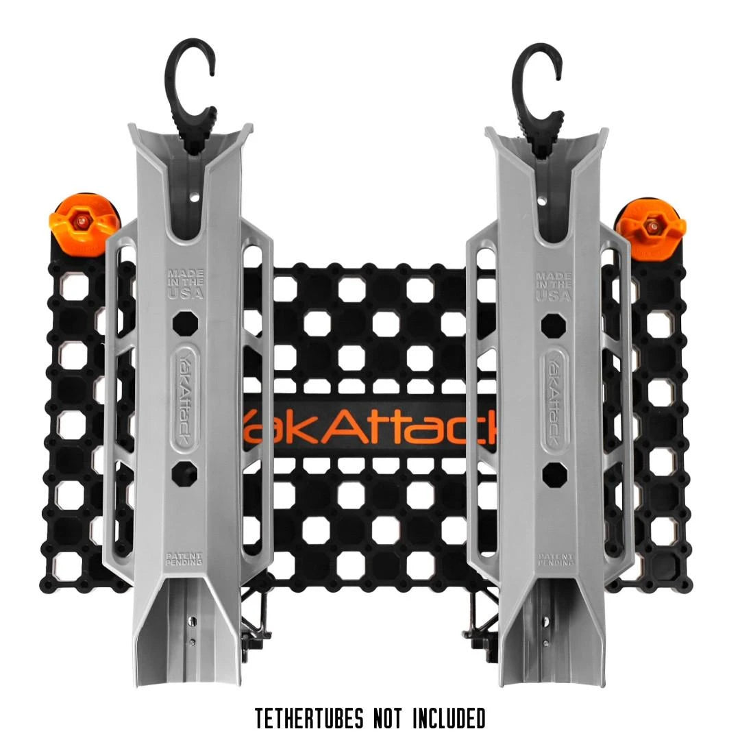 YakAttack SandRig GridLoc Panel for SandRig Surf Cart – 14 inch – example Tethertubes attached but not included
