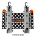 YakAttack SandRig GridLoc Panel for SandRig Surf Cart – 14 inch – example Tethertubes attached but not included