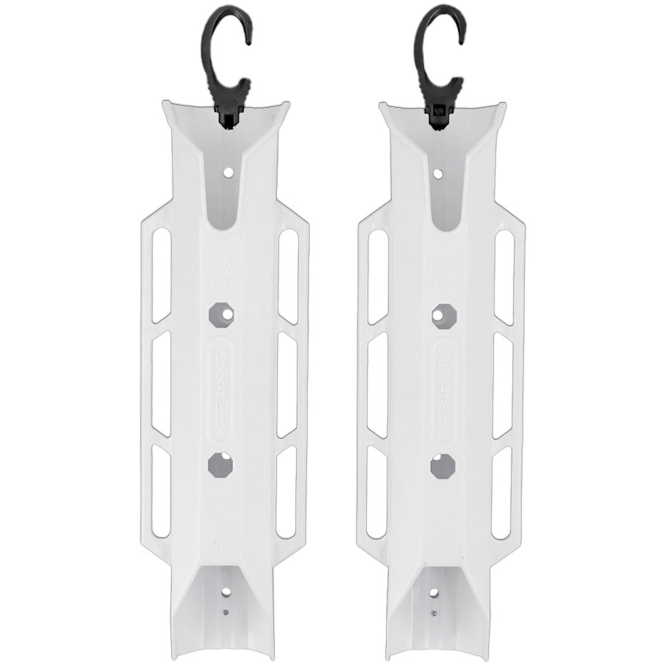 YakAttack TetherTube Rod Holder [Two Pack White]