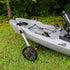 YakAttack TowNStow Wheelie Bar with BeadLoc Wheels – under kayak