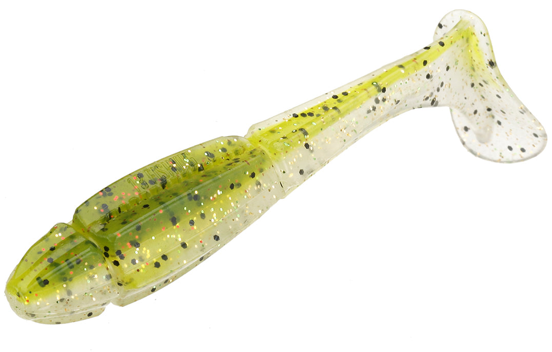 13 fishing swimbait reel 13 Fishing Churro 4.25" Paddle Tail Swimbait, Mustard
