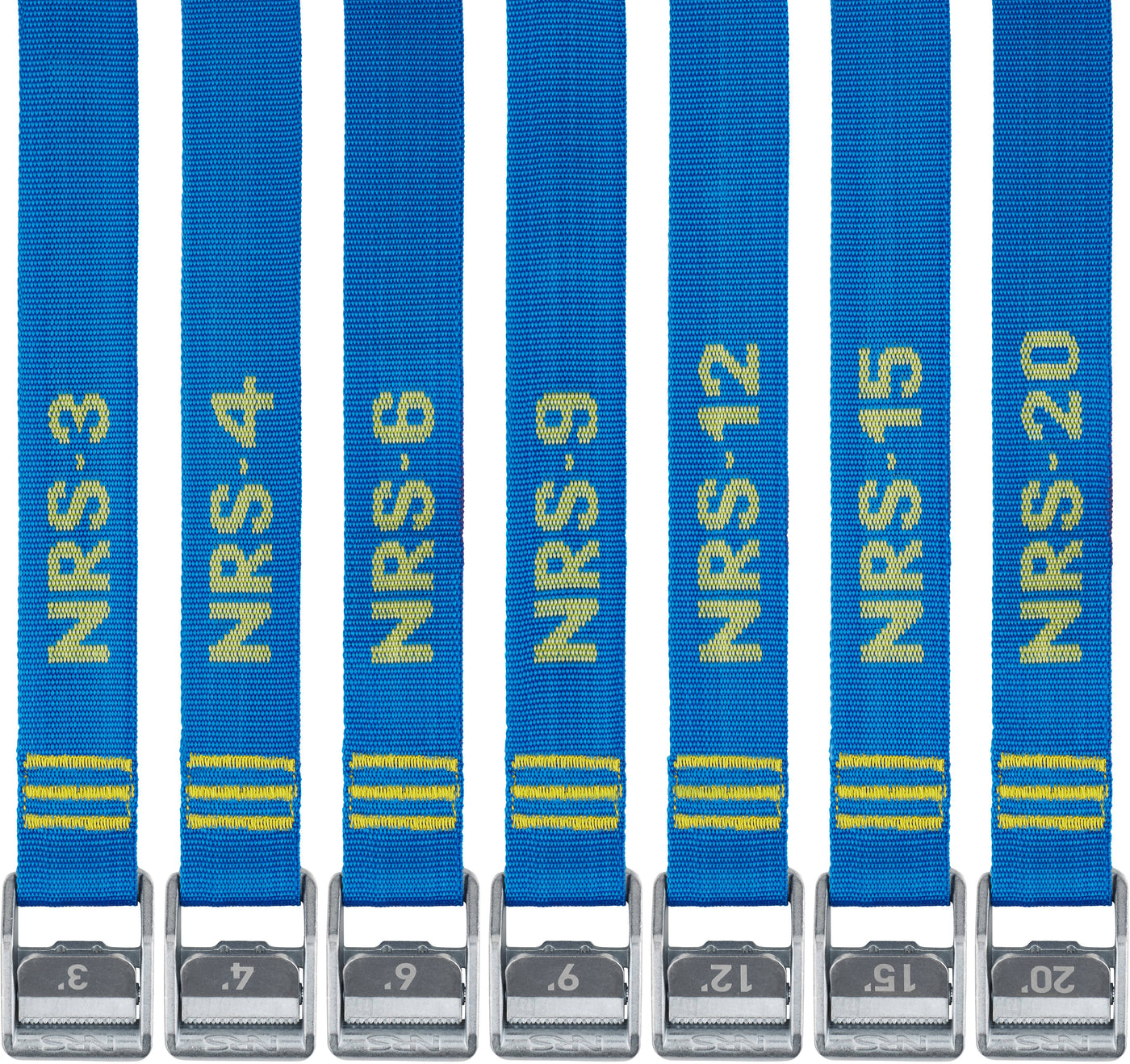 NRS 1.5 Heavy Duty Straps 3' Pair Iconic Blue