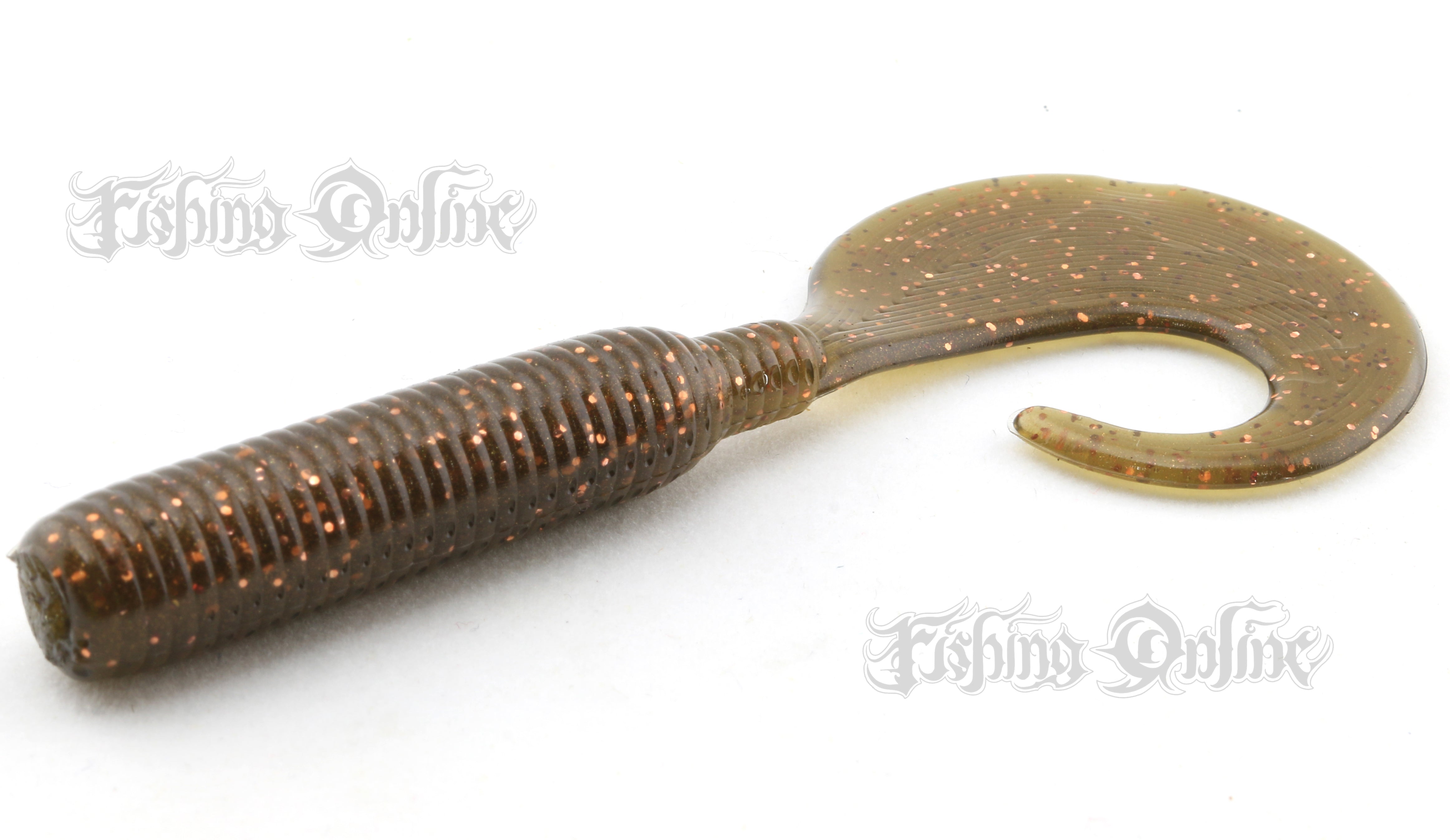 bass lure company 412 Bait Company Grub 3.5" Copperhead