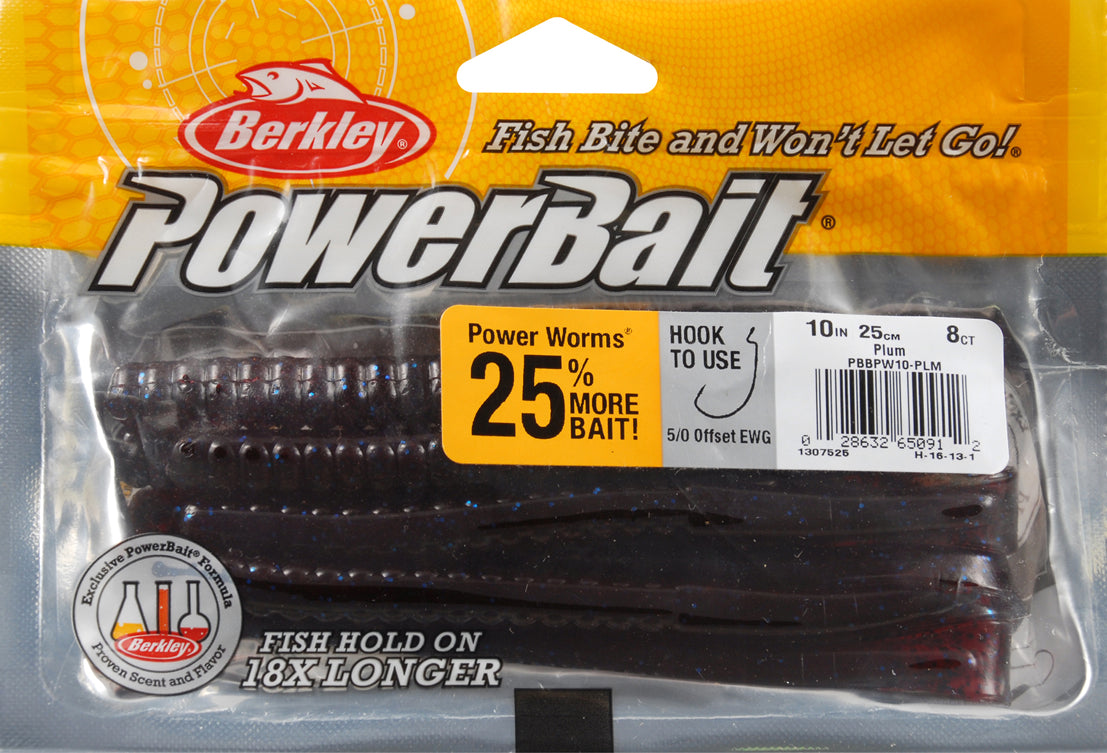 Berkley / PowerBait Power Worms, 10in, 25cm