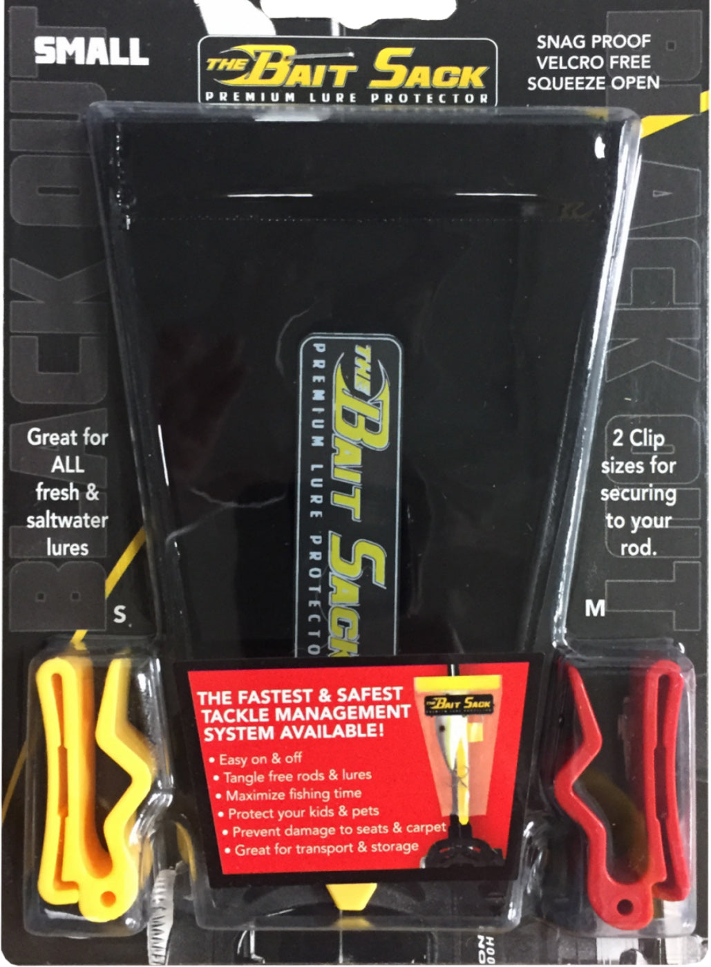 bass pro lure protector Cal Coast Fishing Bait Sack Black; Small