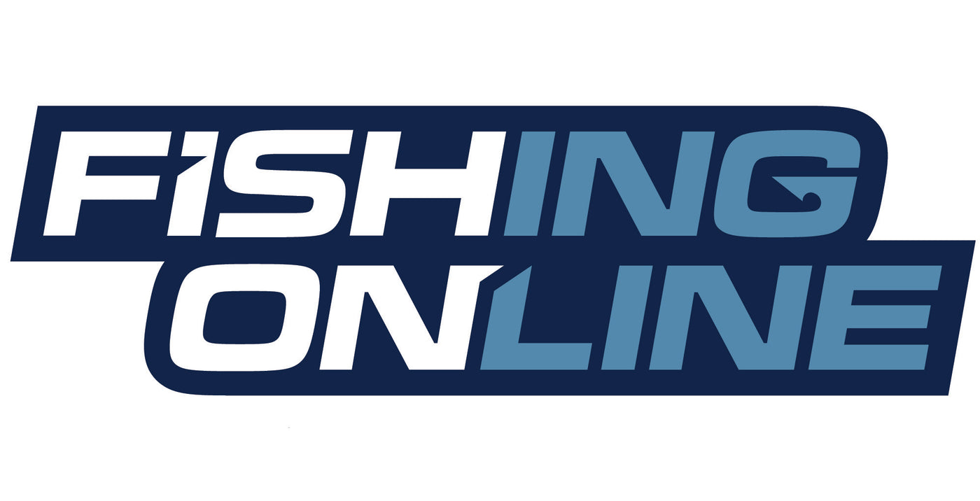 Fishing Online Logo Decal / Sticker 24 Logo (Blue Border)