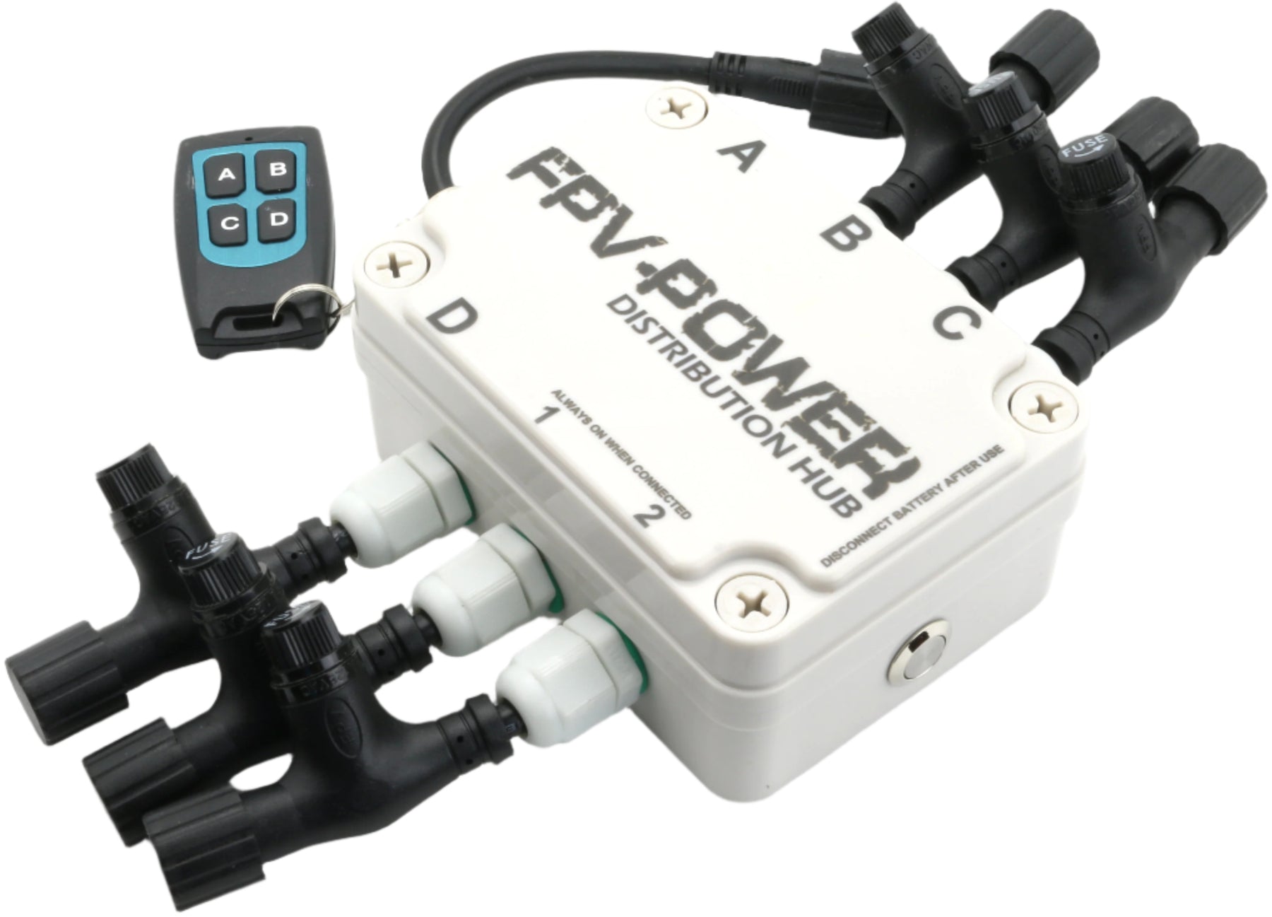 FPV-Power Distribution Hub - 6 Station Plug & Play Kit