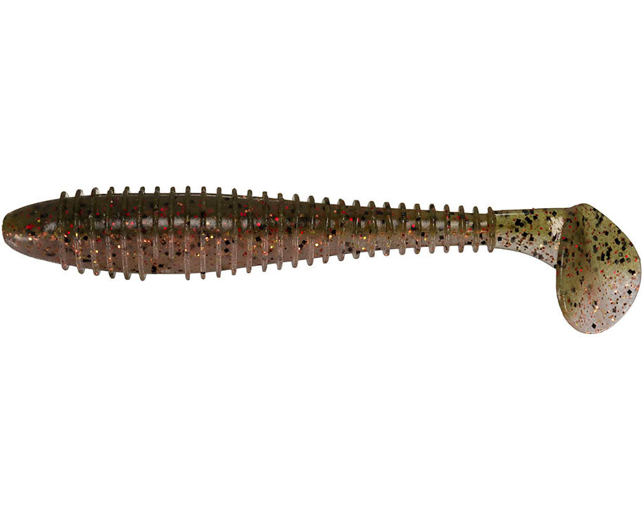 Keitech Fat Swing Impact Soft Plastic Bait - Versatile Paddle Tail Swimbait For A-Rigs, Jigs, Texas Rigs