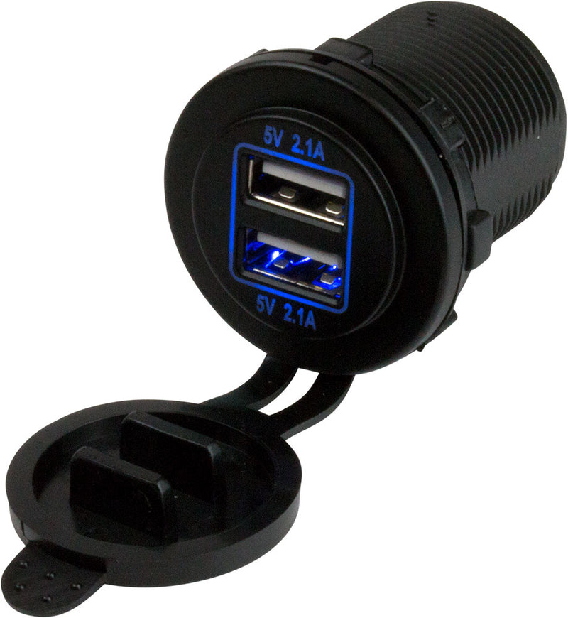 Round Dual USB Power Socket – Fishing Online