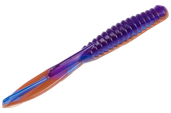 Strike King KVD Dream Shot 4,25'' – 10 Esche Soft Plastic Drop Shot – Zucca Verde Viola